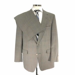 Hart Schaffner Marx Tan Glen Plaid 4 Season Suit